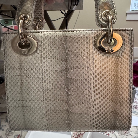 NEW 1/15 Python Mini Lady Dior Bag - Picture 2 of 6